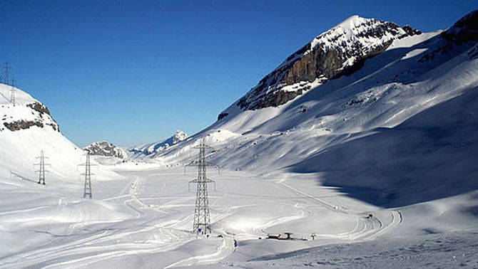 passo gemmi in inverno