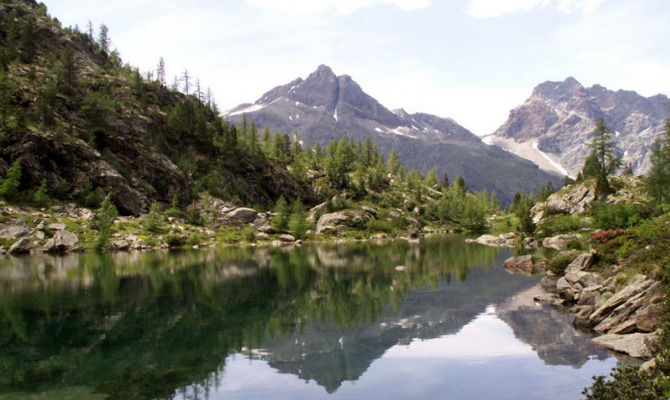 mont avic valle d'aosta lago leser alpi montagna natura 