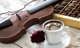 Violino di cioccolato