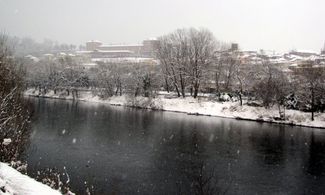 po fiume moncalieri neve inverno castello reale piemonte