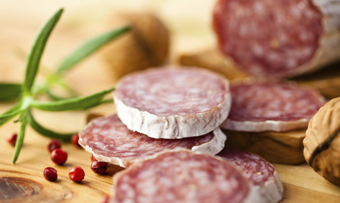 insaccati, salumi, carne di suino<br>