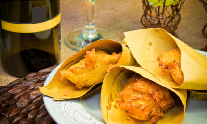 vegetali cucinati con pastella e fritti in olio