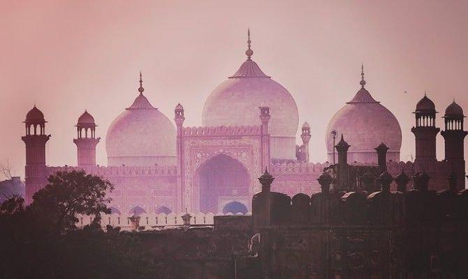 Domes of the The Badshahi Mosque