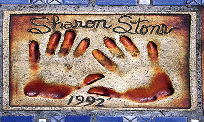 Impronte di Sharon Stone