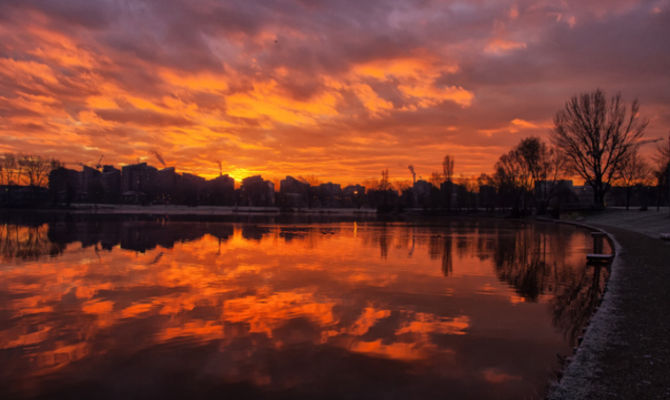 Tramonto al Parco delle Cave
