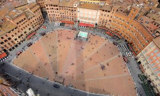 Piazza del Campo dall&#39;alto