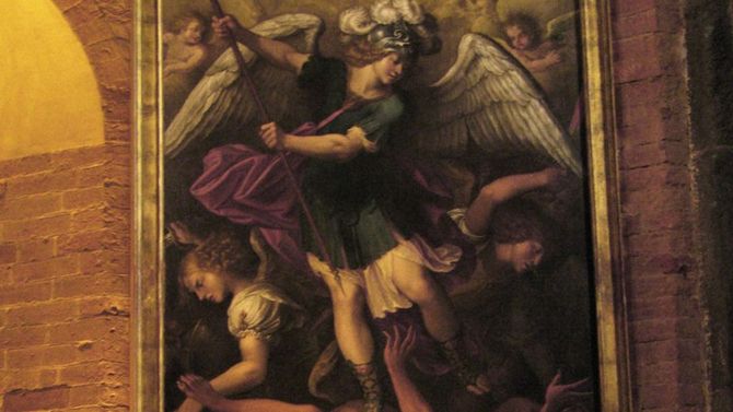 Sacra di San Michele dipinto di Antonio Maria Viani