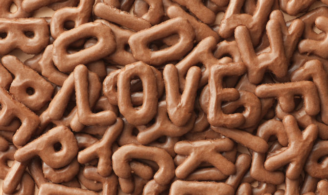 biscotti secchi quaresimali lettere alfabeto cacao